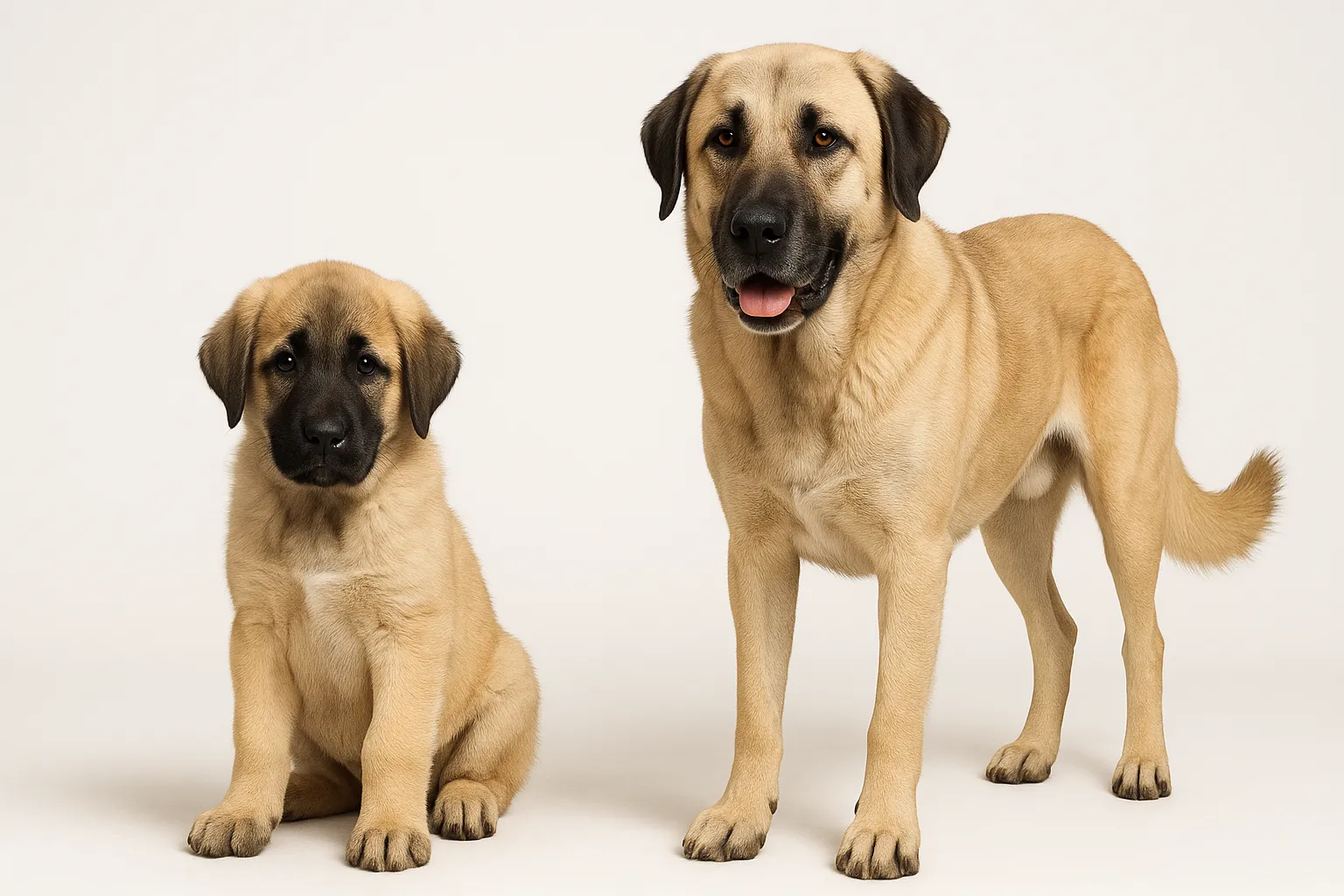 Anatolian Shepherd puppy and adult — breed longevity visual