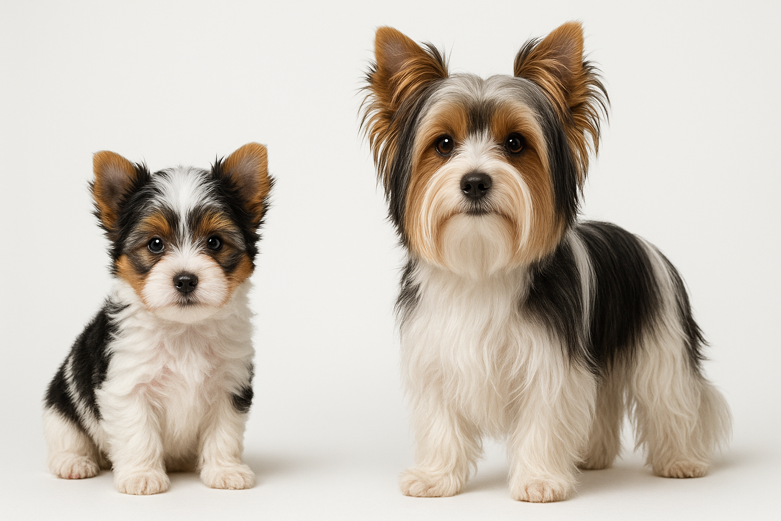 Biewer Terrier puppy and adult — breed longevity visual