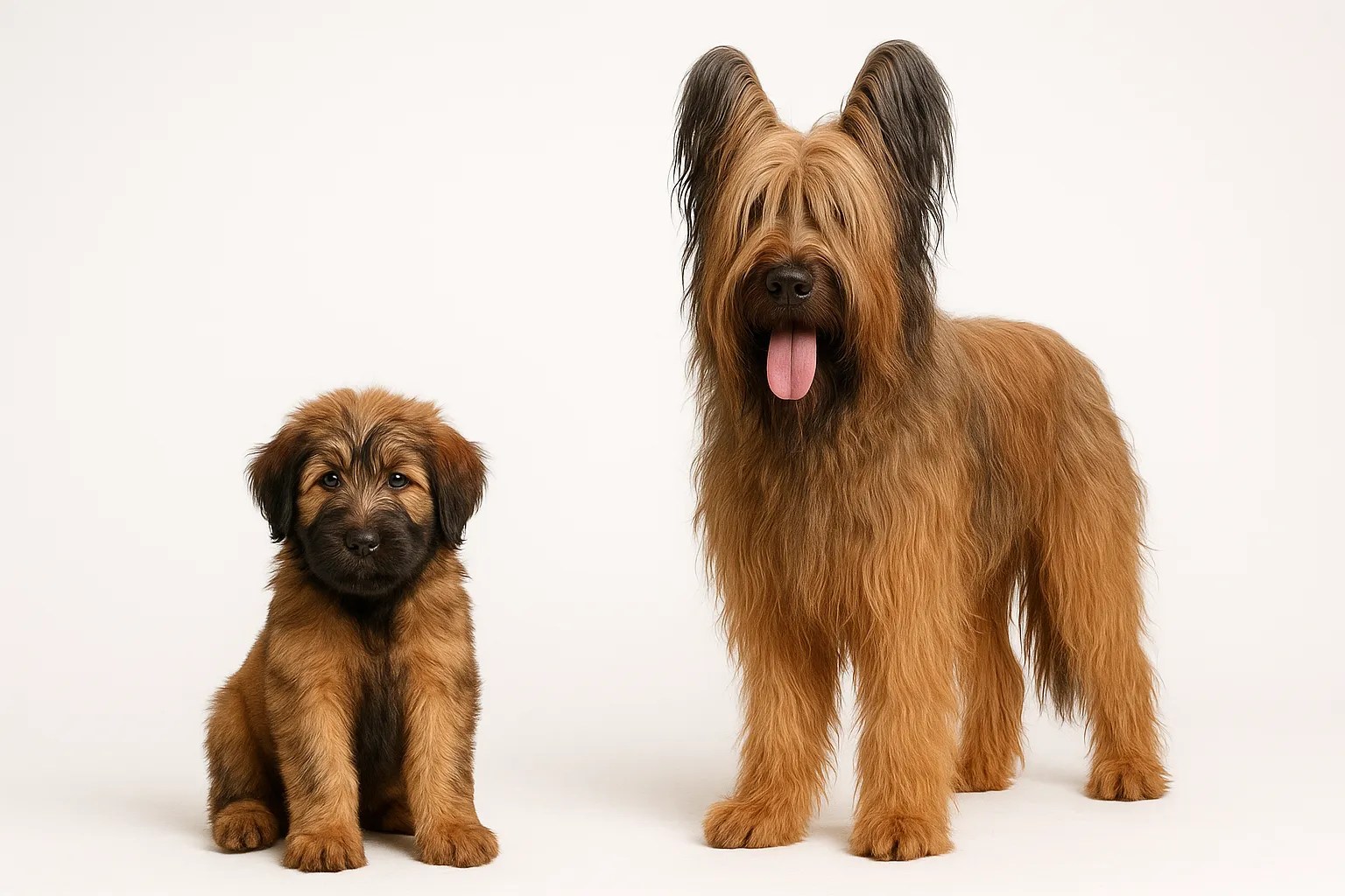 Briard — large herding breed, 12-14 year lifespan