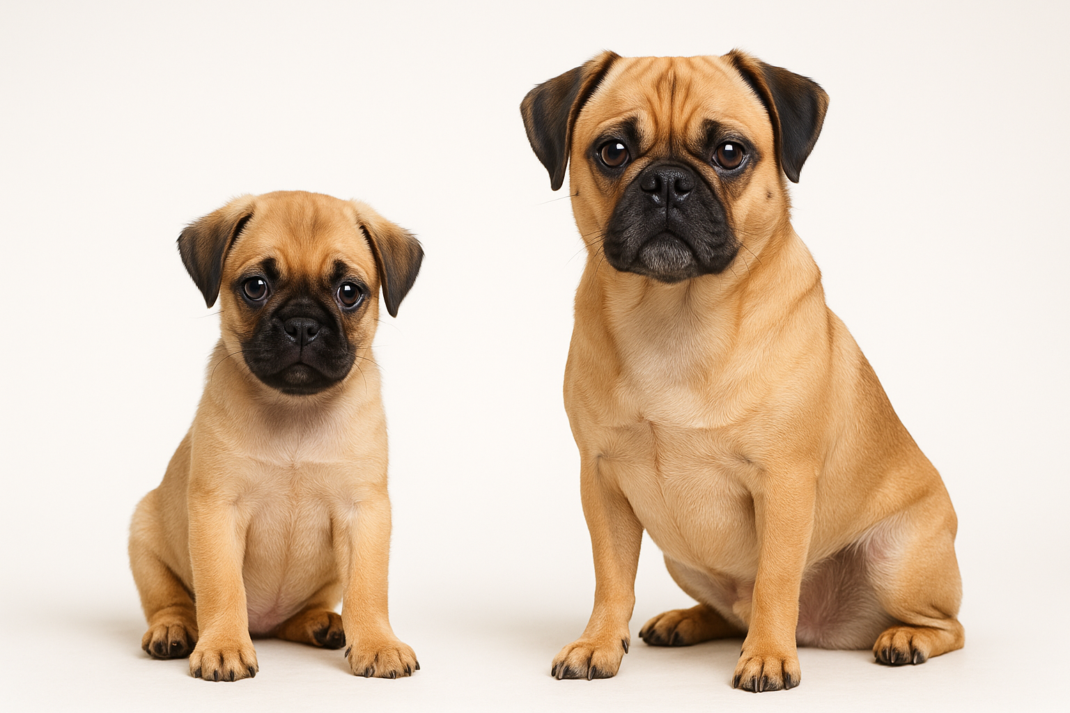 Chug puppy and adult — breed longevity visual