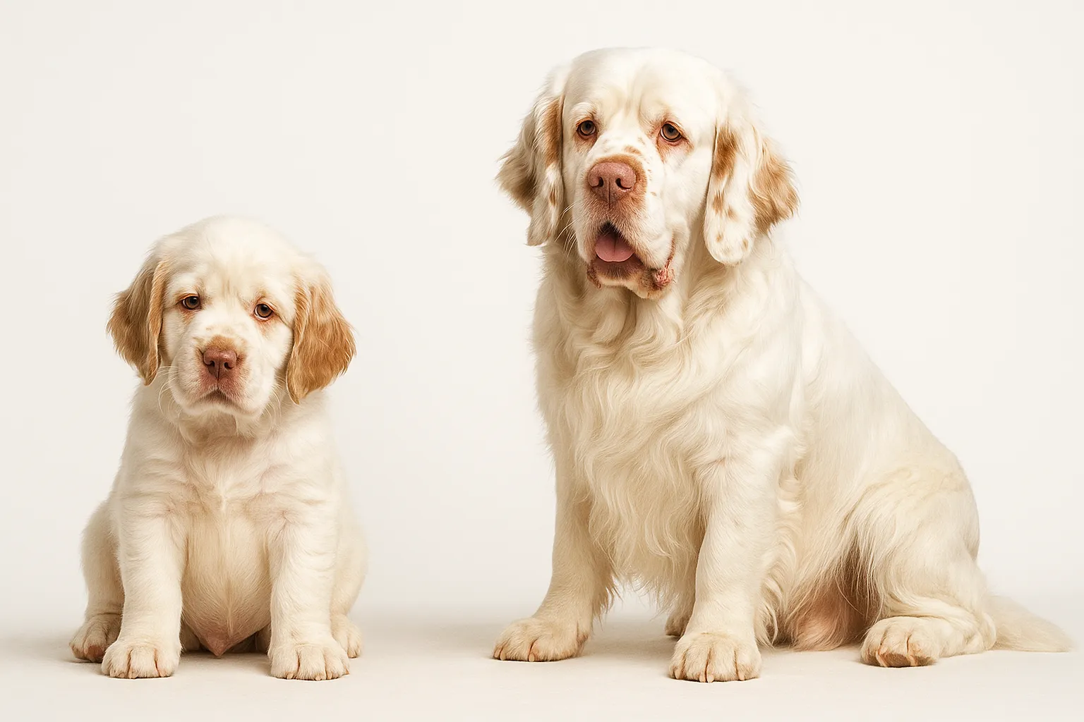 Clumber Spaniel — large sporting breed, 10-12 year lifespan