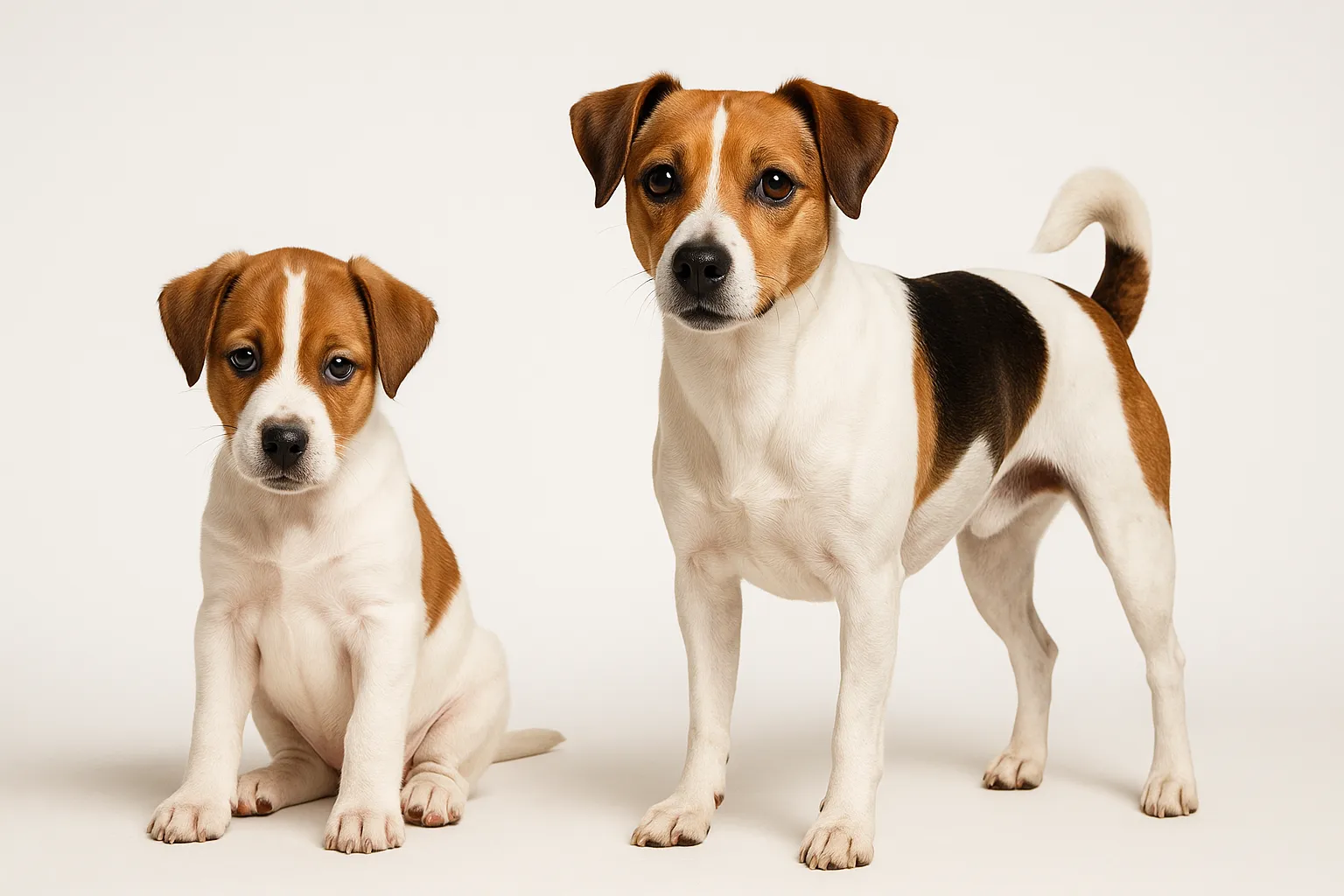 Danish-Swedish Farmdog puppy and adult — breed longevity visual