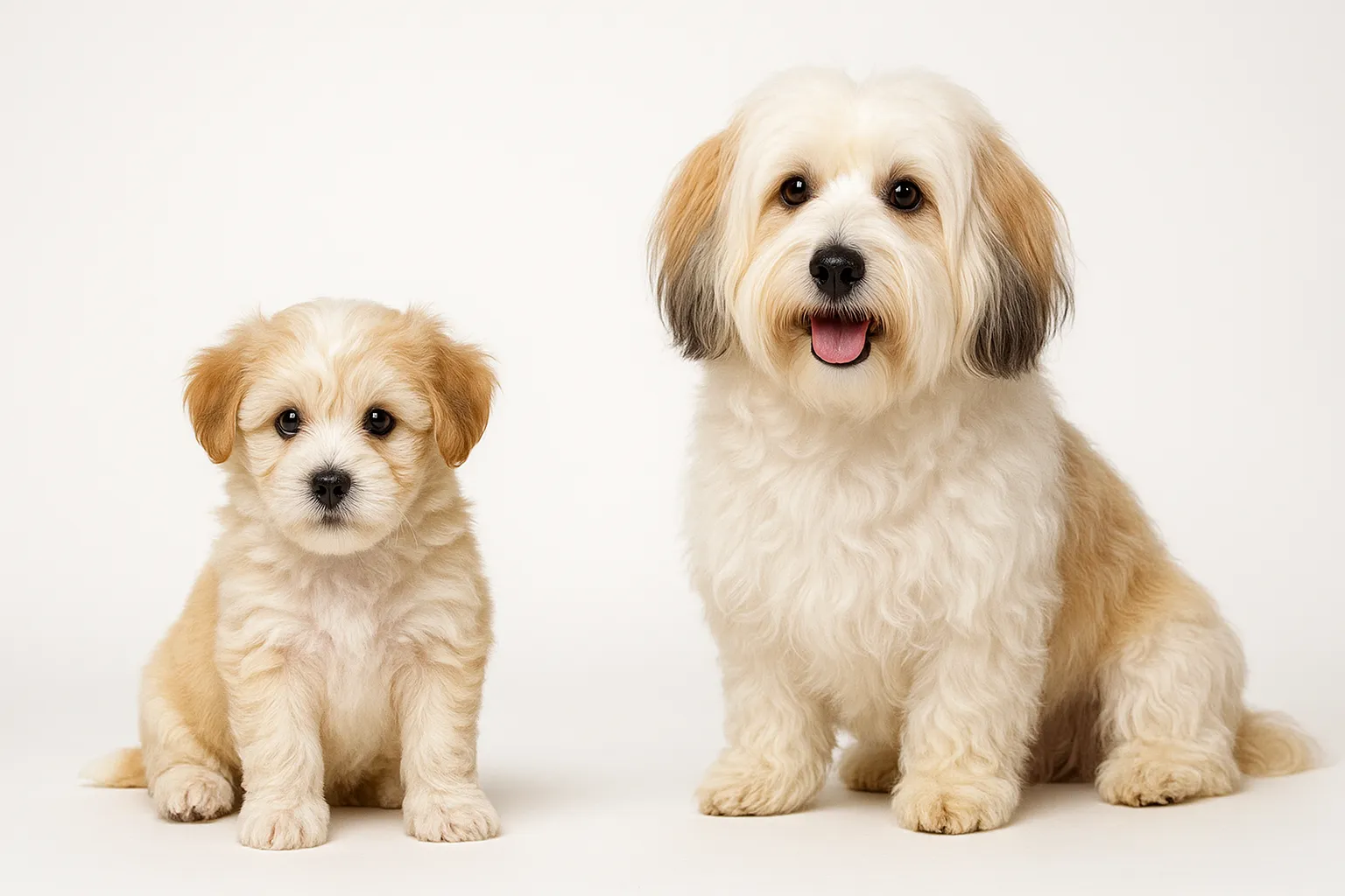 Havanese puppy and adult — breed longevity visual