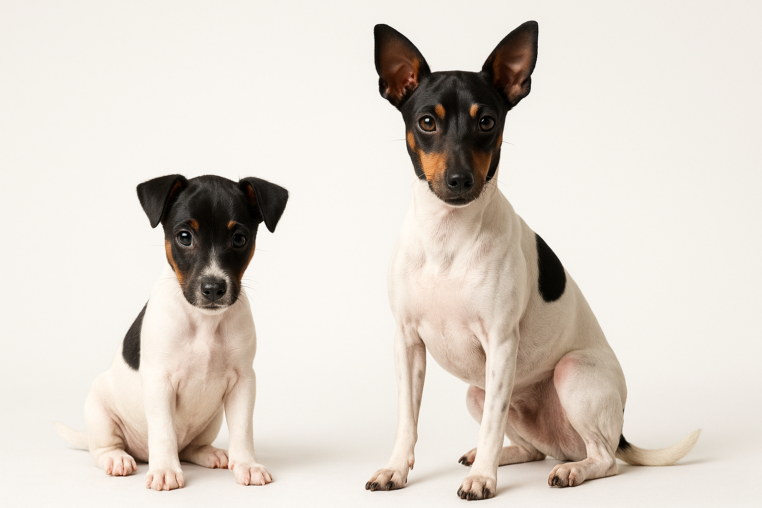 Japanese Terrier puppy and adult — breed longevity visual