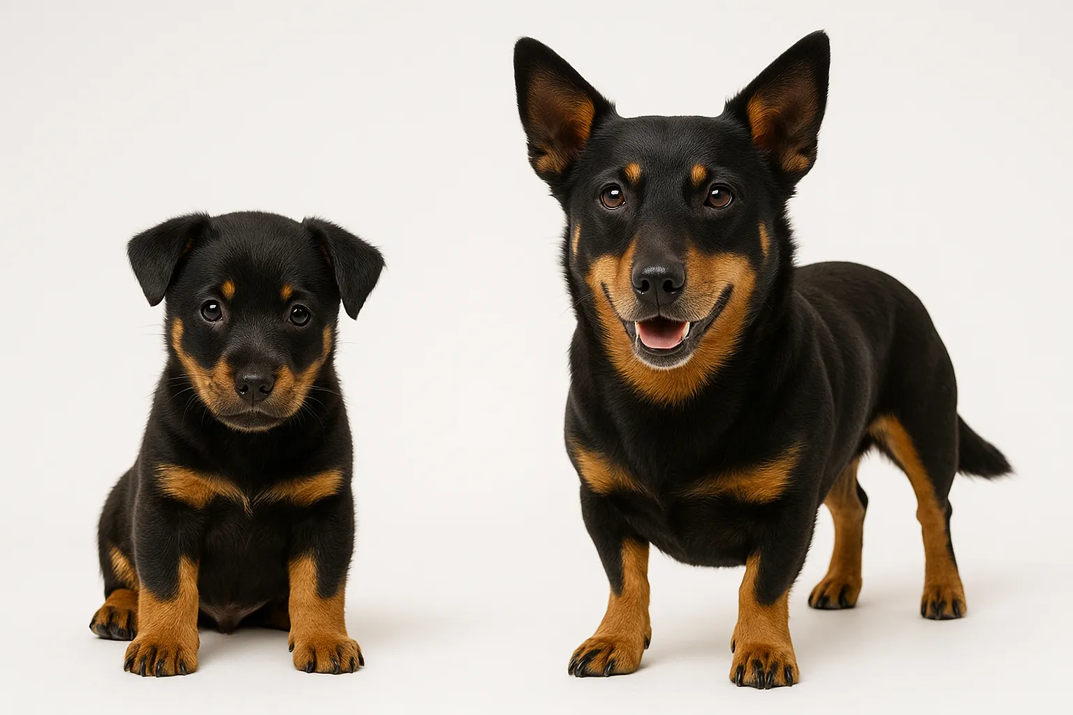 Lancashire Heeler puppy and adult — breed longevity visual
