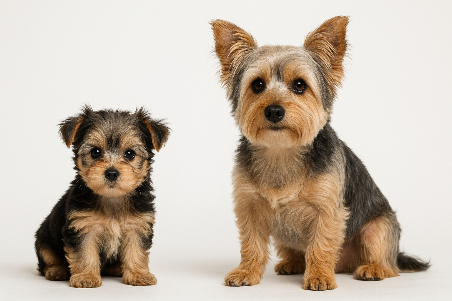 Morkie puppy and adult — breed longevity visual