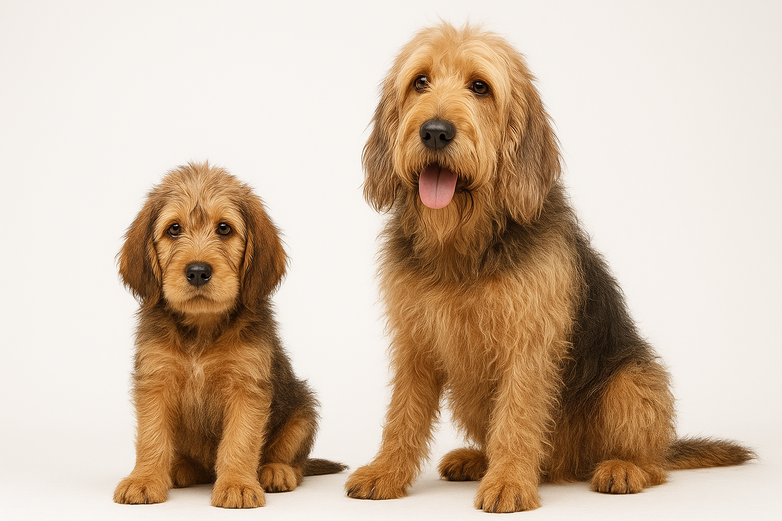 Otterhound puppy and adult — breed longevity visual