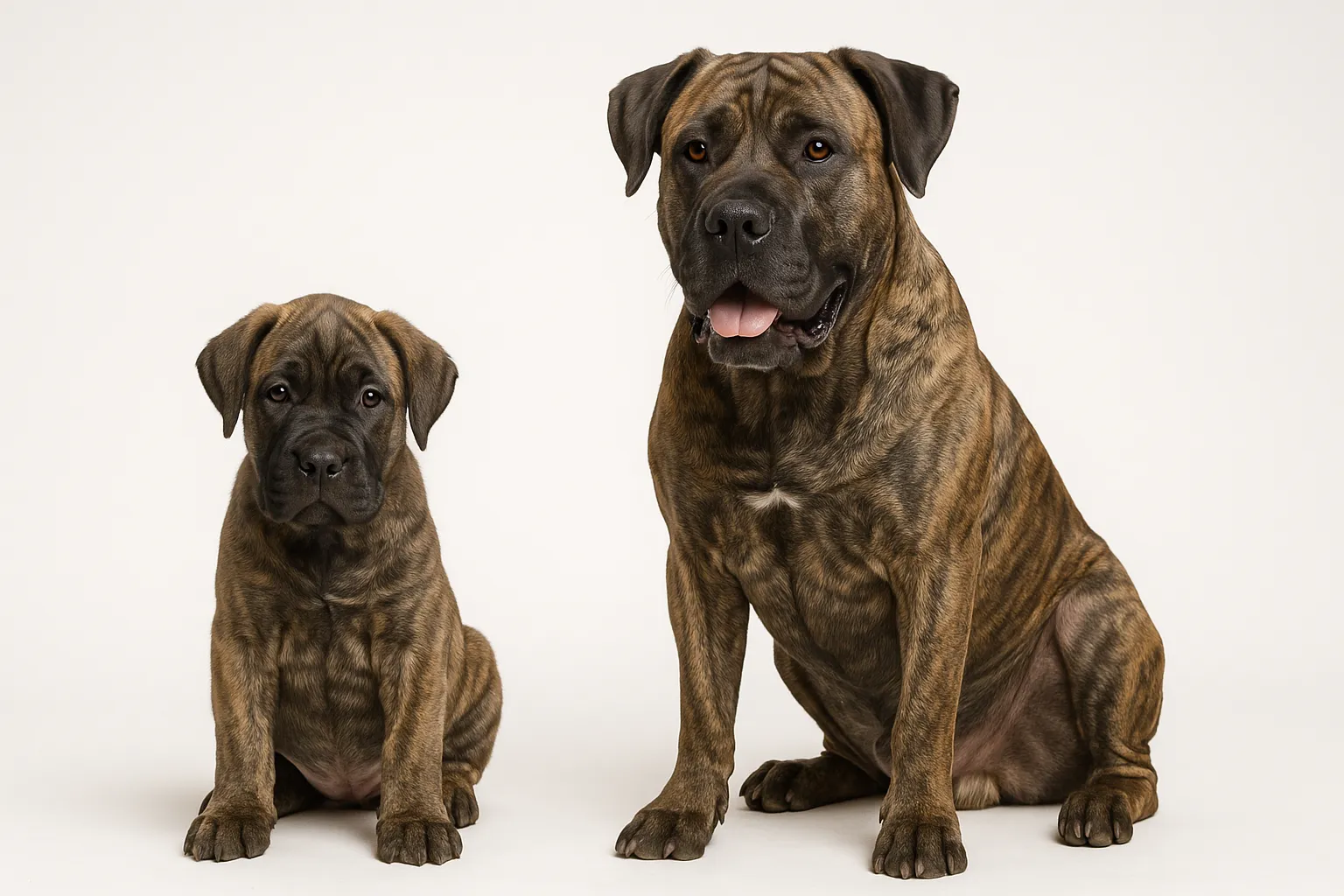 Perro de Presa Canario puppy and adult — breed longevity visual