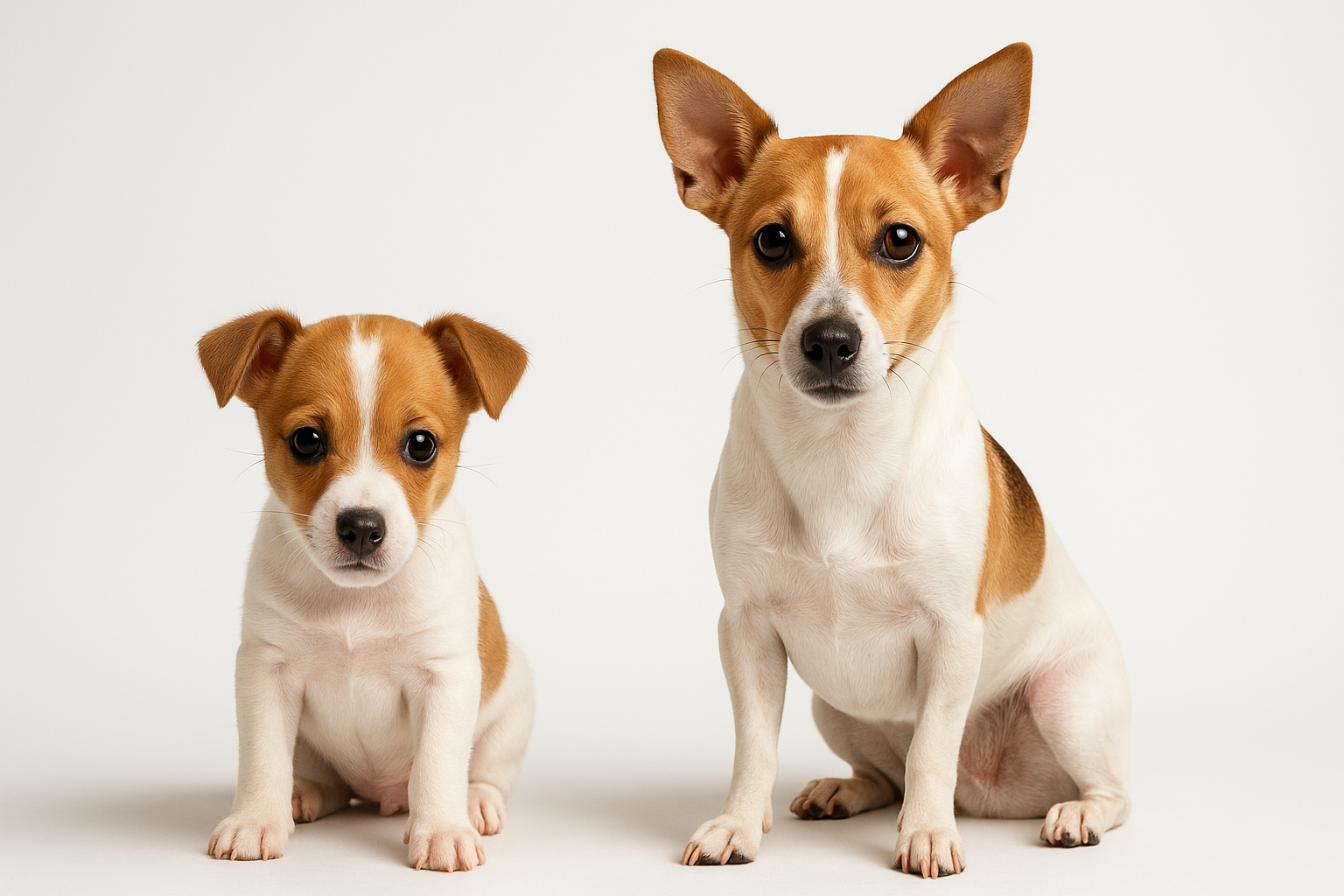 Rat-Cha puppy and adult — breed longevity visual