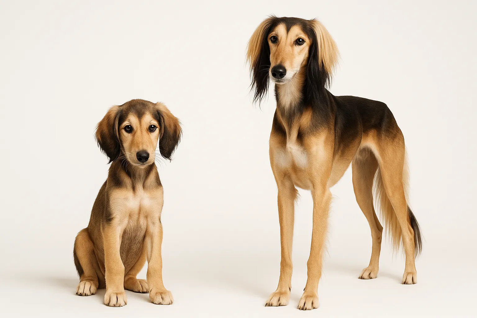 Saluki — medium hound breed, 12-14 year lifespan