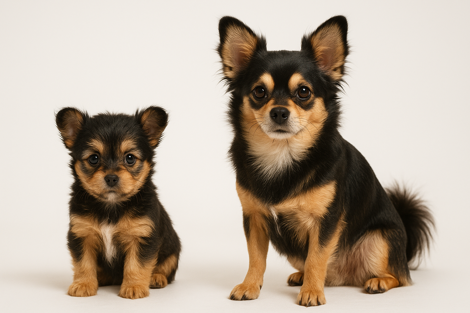 ShiChi puppy and adult — breed longevity visual