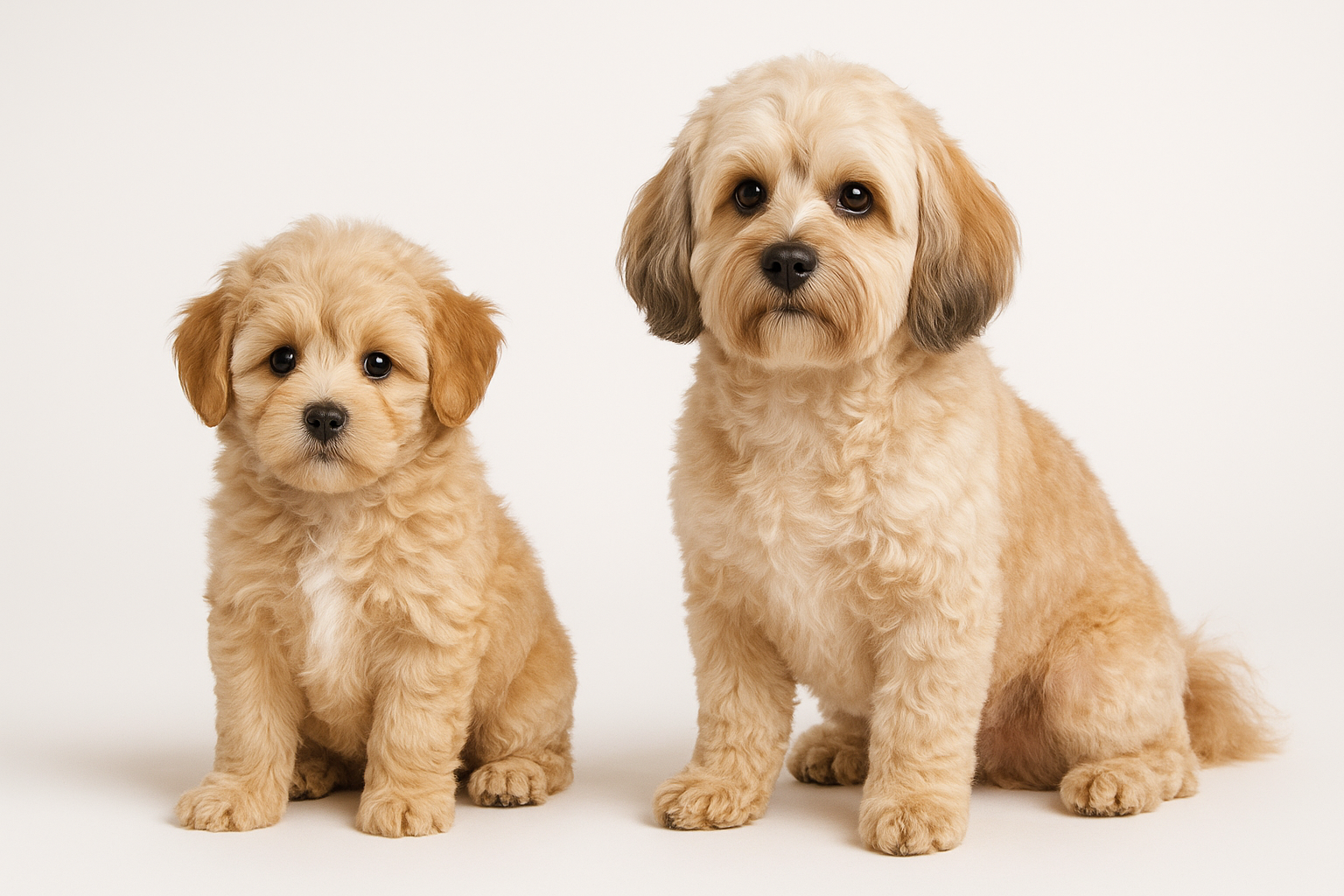 Shih Poo puppy and adult — breed longevity visual