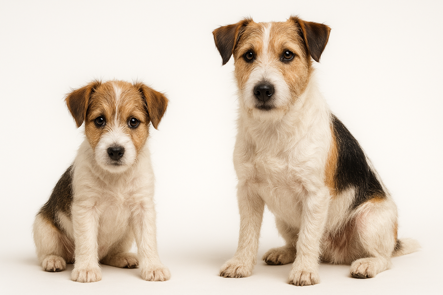 Terrier Mix puppy and adult — breed longevity visual