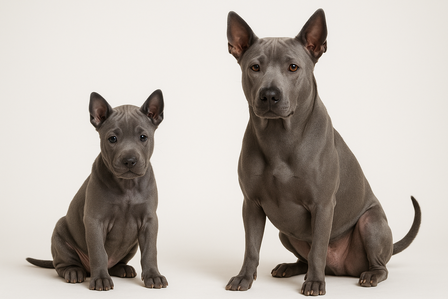 Thai Ridgeback puppy and adult — breed longevity visual