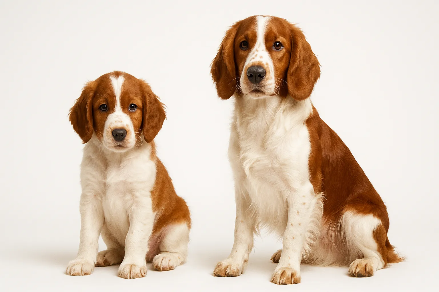 Welsh Springer Spaniel puppy and adult — breed longevity visual